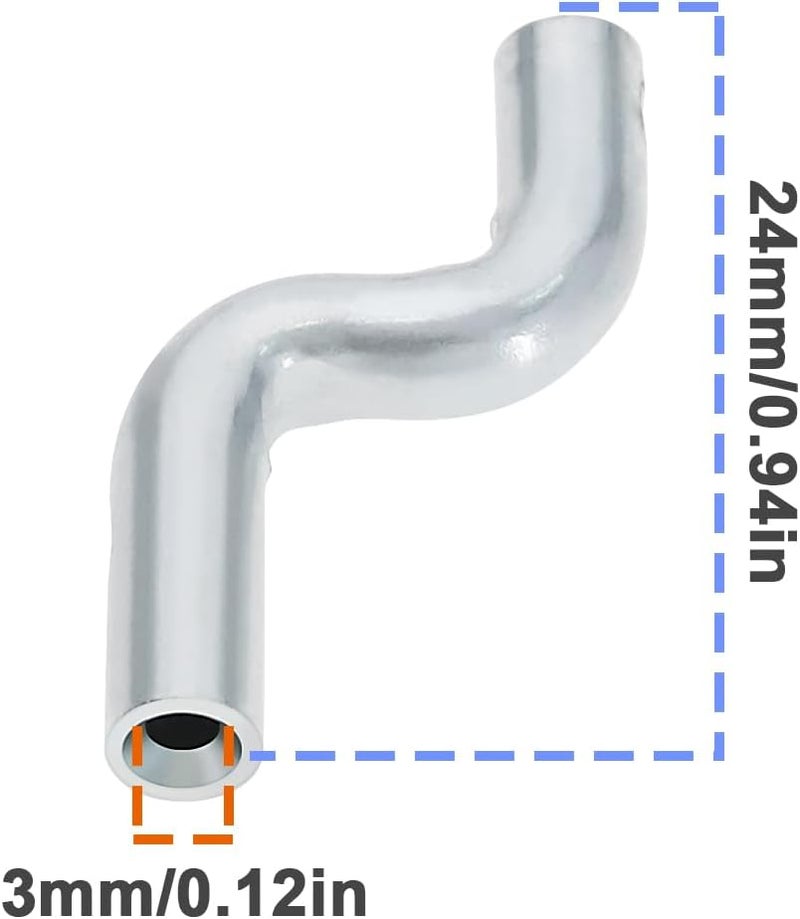 ECSiNG 5Pcs Z Cable End Cap Replacement Universal Throttle Cables Lawnmower Cable End Dog Leg Universal Cable Wire Stop Mower Accessories - Image 3